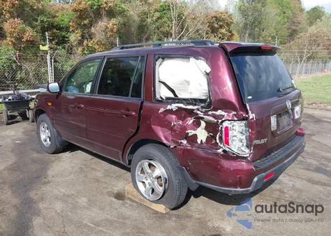 2007 Honda Pilot Ex-L из США, поврежденный, VIN 5FNYF186X7B016069